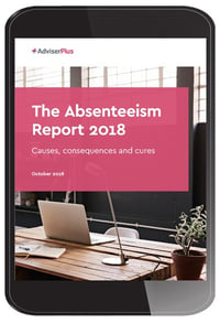 The Absenteeism Report in a portrait tablet