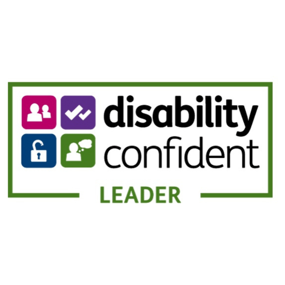 disability confident leader square white